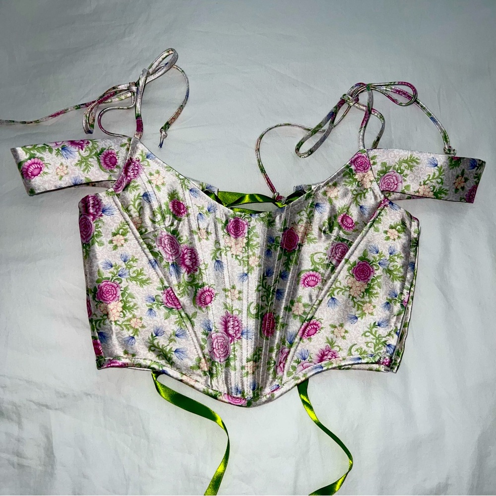 SUGAR THRILLZ Blooming Polaroid Fever Corset originally £49